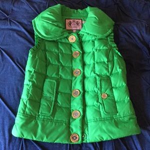 Juicy couture down puffer vest
